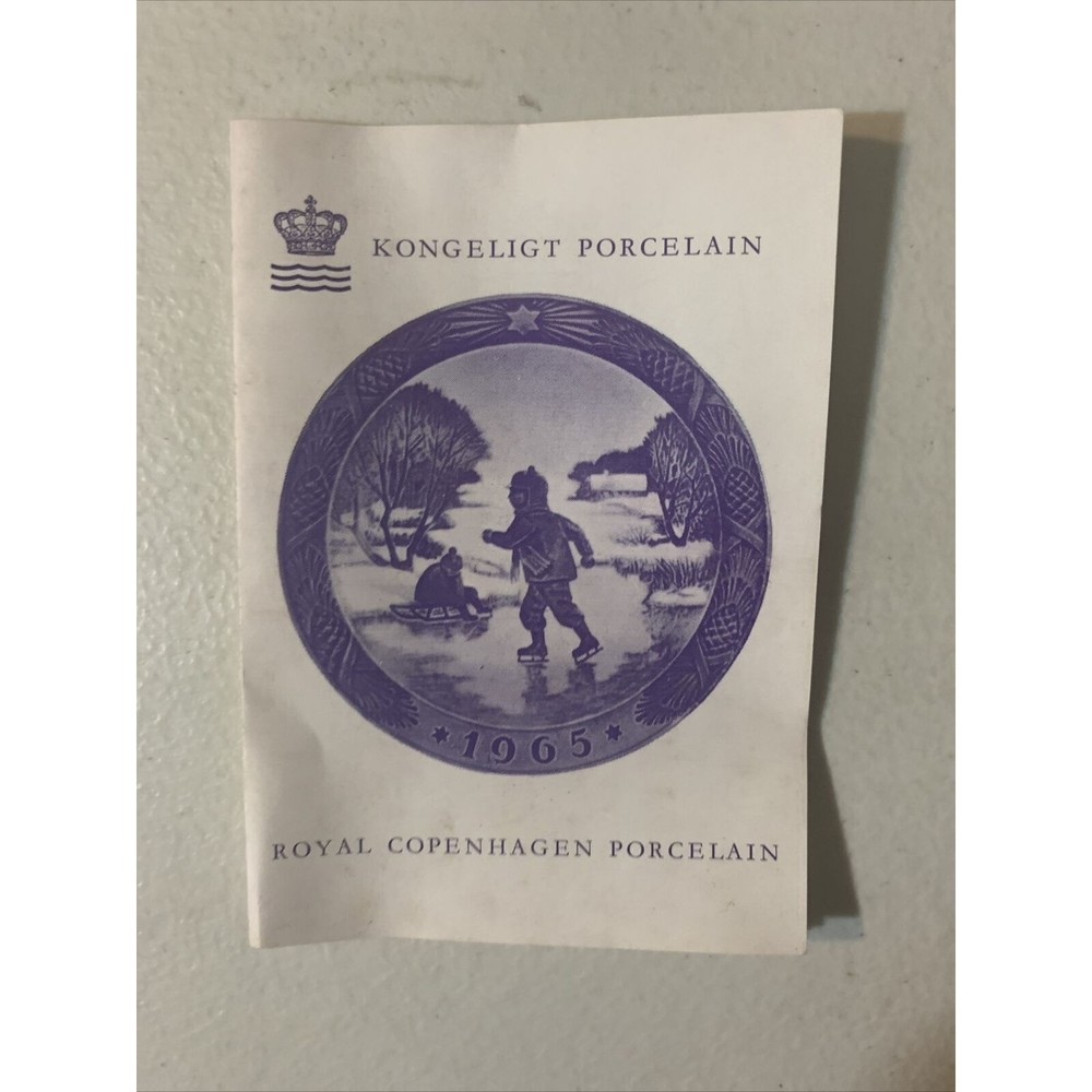 Royal Copenhagen Little Skaters Kai Lange New 1965 - Picture 3 of 4